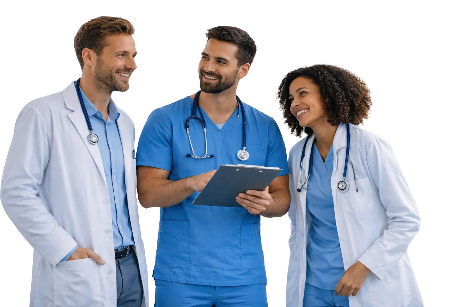 NYC DNA Testing staff discussing the DNA testing process